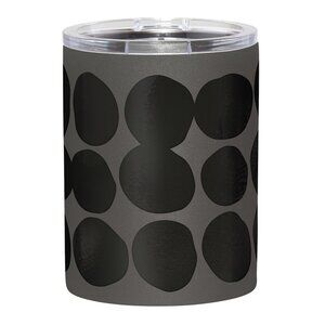 Black Dots Stainless Steel Tumbler by Santa Barbara Design/NWT